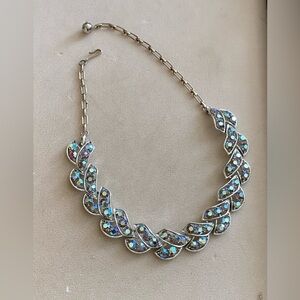 Vintage AB Rhinestone Necklace 1960’s